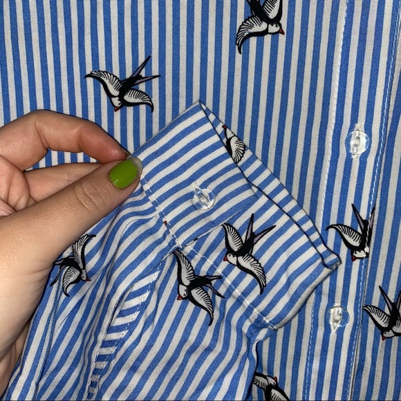 striped button down - Picture 2 of 3